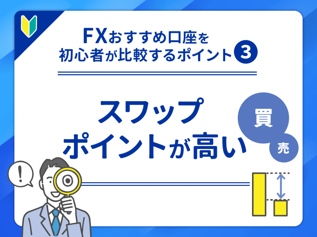 スワップポイントが高いFXおすすめ口座で比較